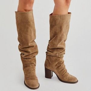 Free People Elle Tall Slouch Boot Mushroom Size 38